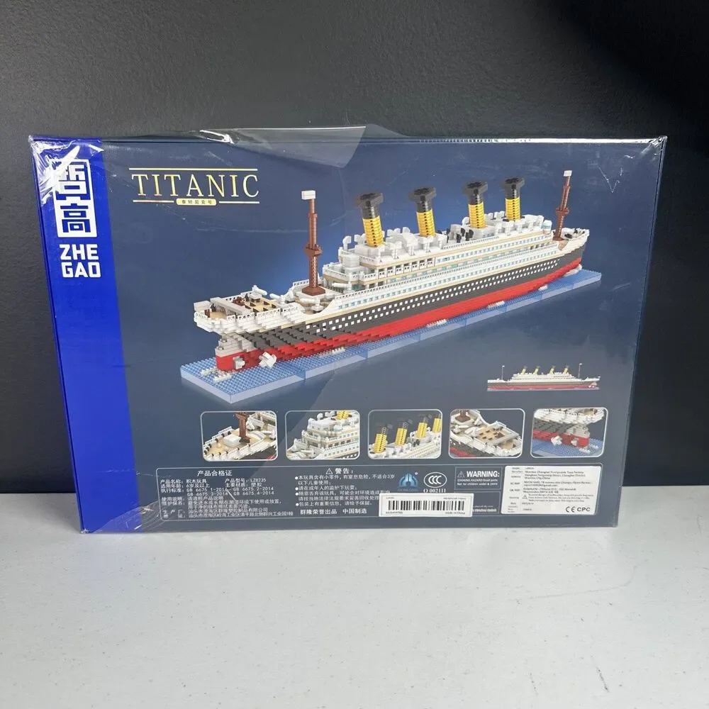 Titanic Mini Building Blocks 1288 Pieces Zhe Gao Sealed